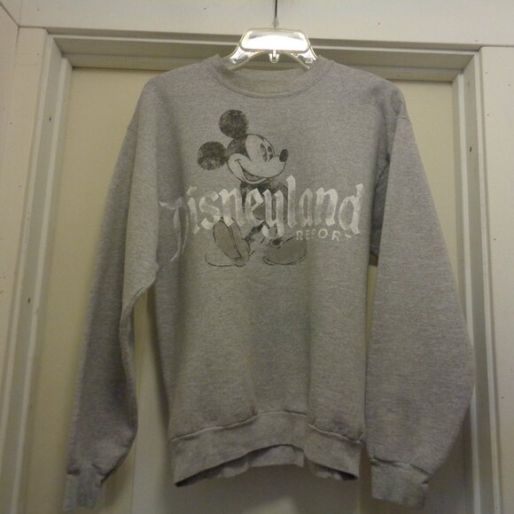RETRO STYLED MICKEY DISNEYLAND RESORT GREY SWEATSHIRT S - Picture 10 of 10